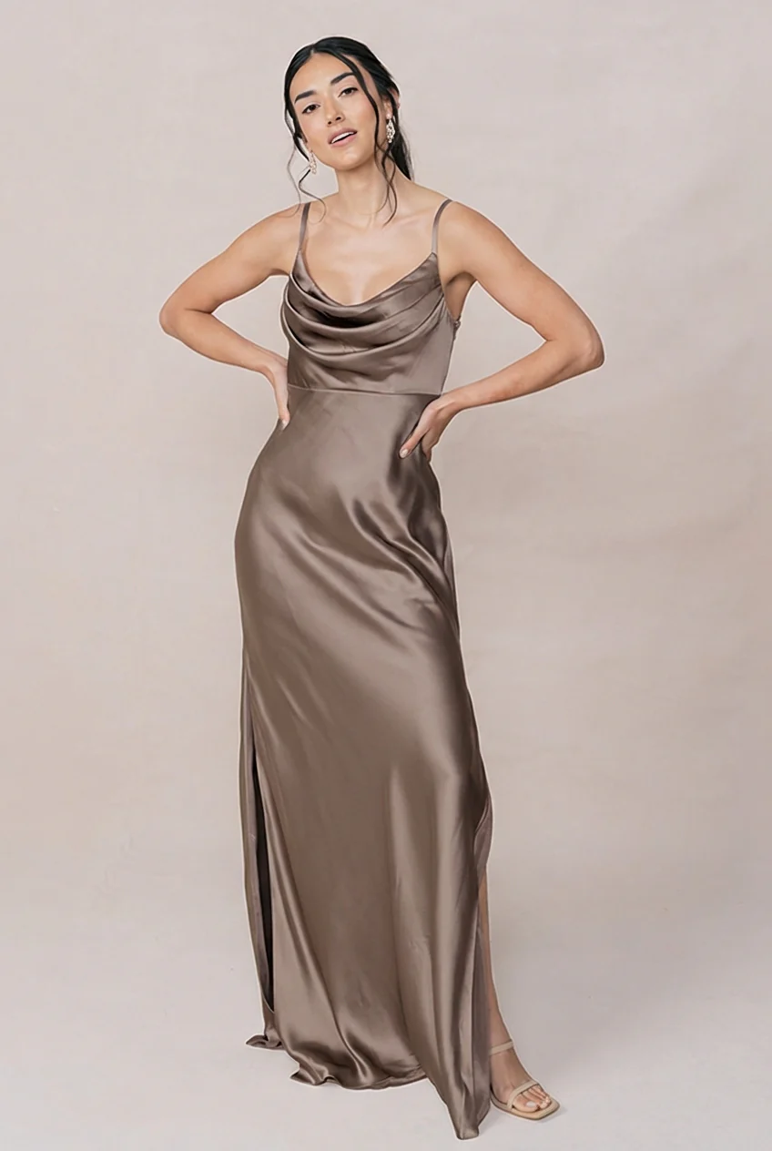 Skye Satin Dress | Made To Order - Image 246