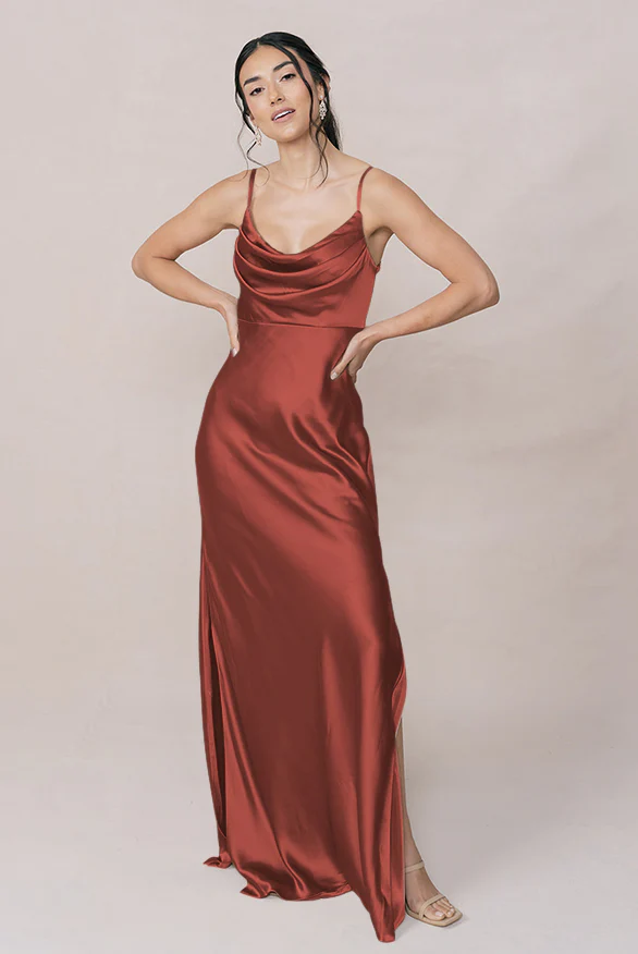 Skye Satin Dress | Made To Order - Image 28