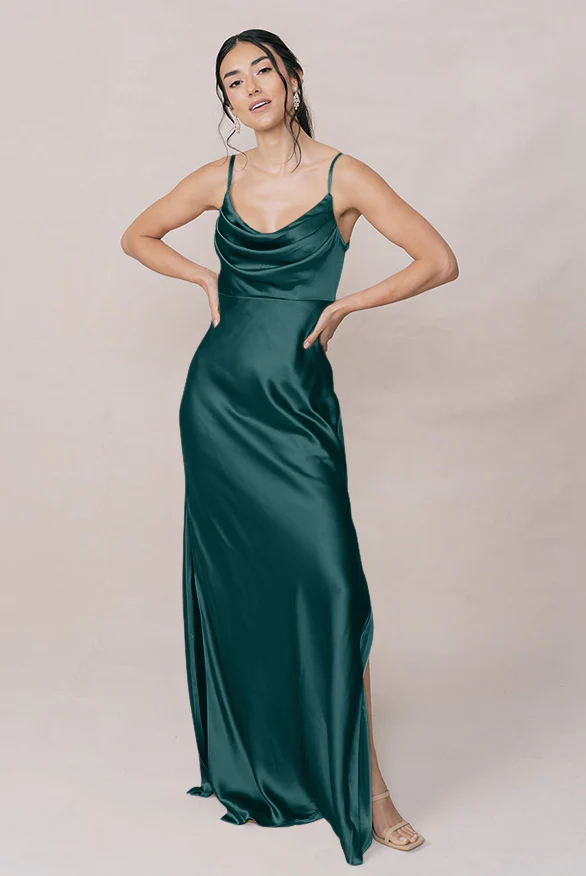 Skye Satin Dress | Made To Order - Image 34