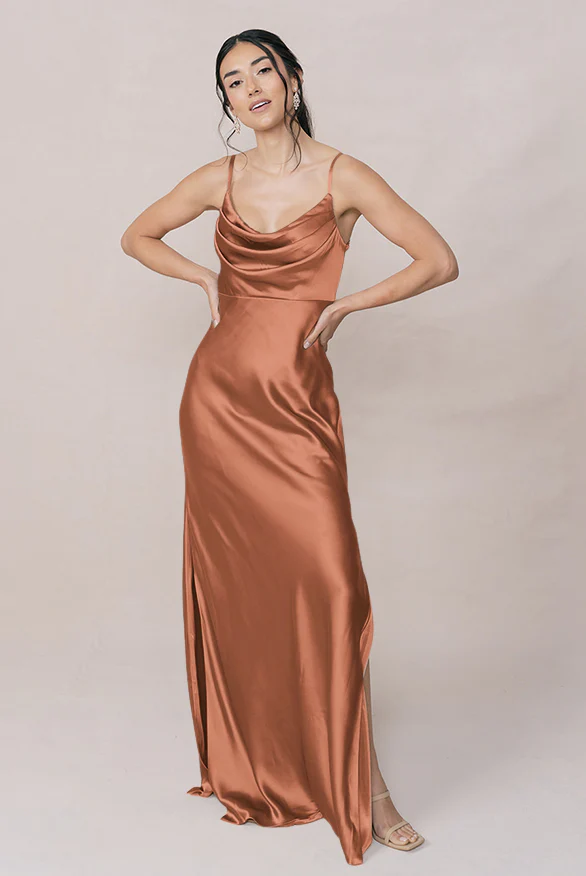 Skye Satin Dress | Made To Order - Image 36