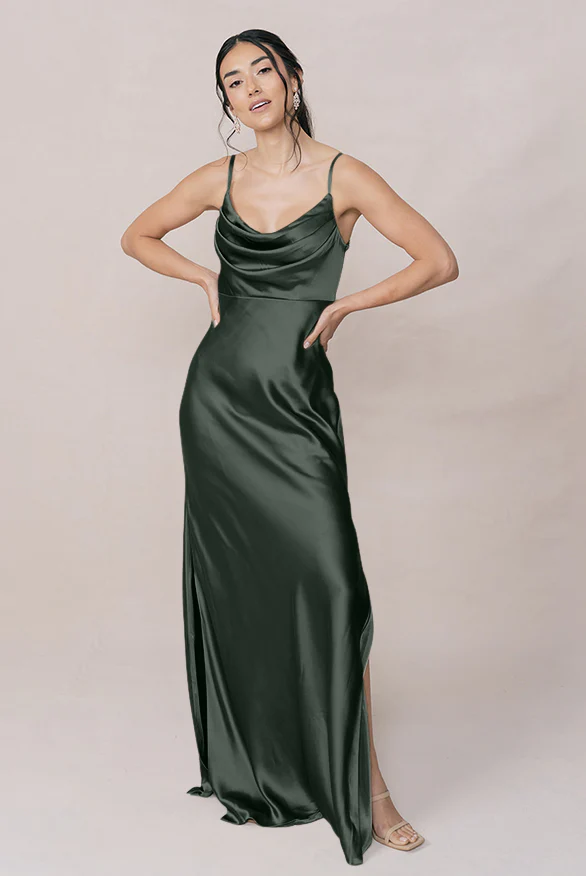 Skye Satin Dress | Made To Order - Image 43