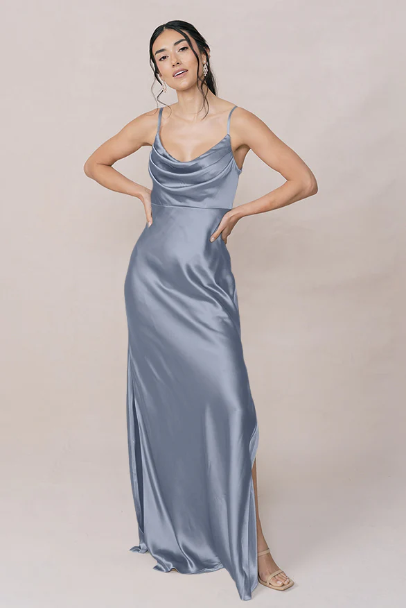 Skye Satin Dress | Made To Order - Image 62