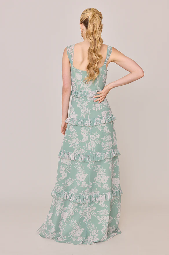 Sloane Chiffon Floral Print Dress | Made To Order - Image 22