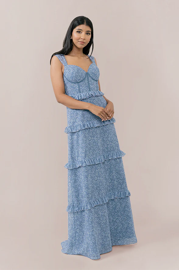 Sloane Chiffon Floral Print Dress | Made To Order - Image 31