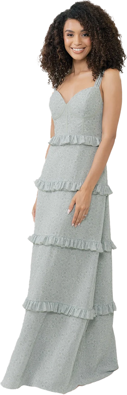 Sloane Chiffon Floral Print Dress | Made To Order - Image 52