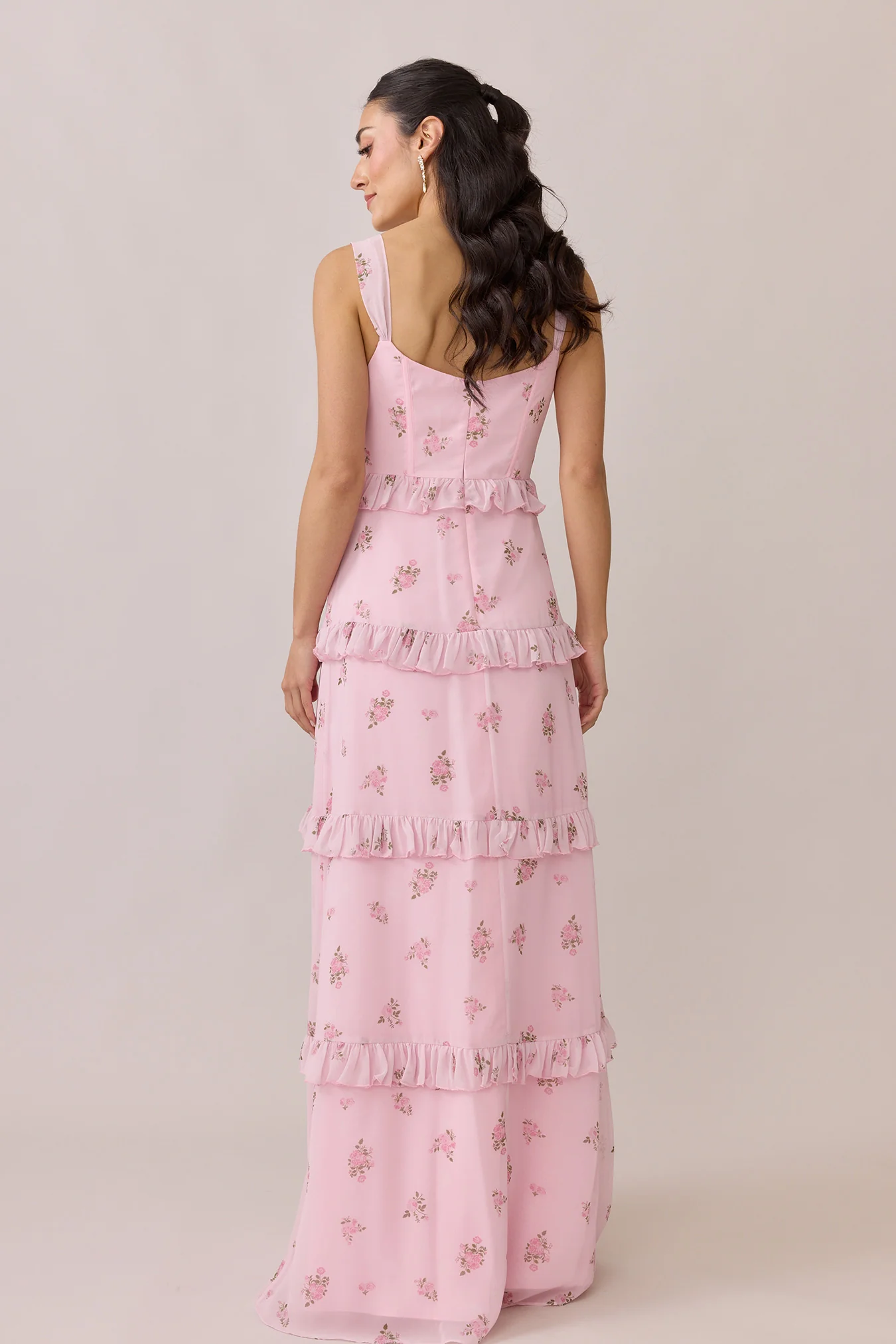 Sloane Chiffon Floral Print Dress | Made To Order - Image 54