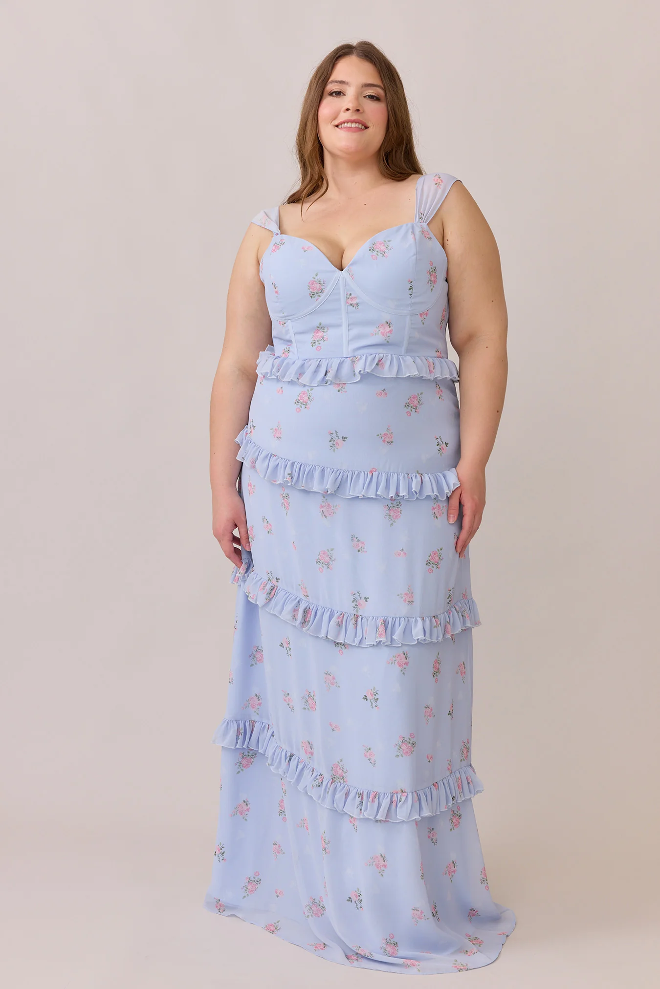 Sloane Chiffon Floral Print Dress | Made To Order - Image 6