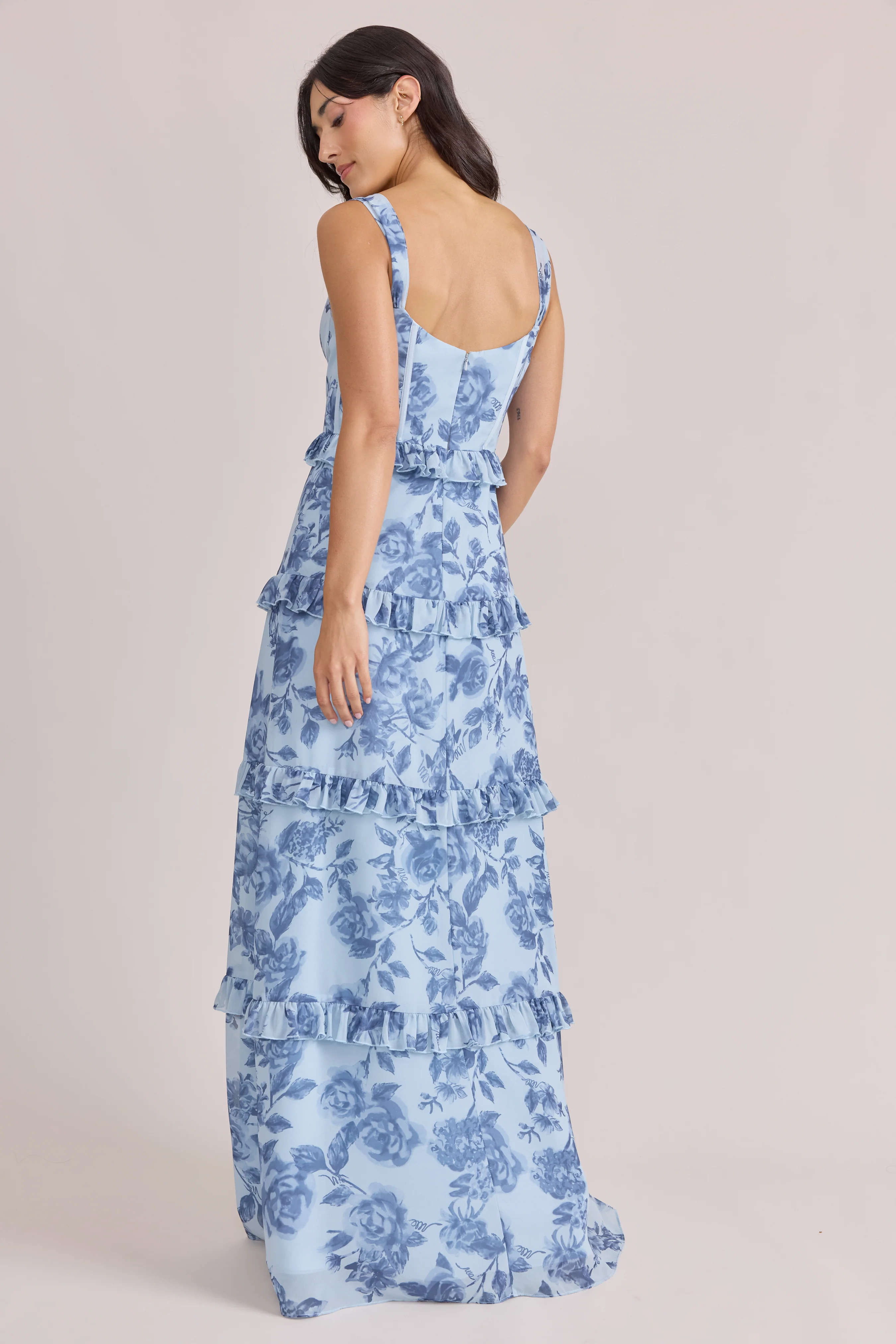 Sloane Chiffon Floral Print Dress | Made To Order - Image 62