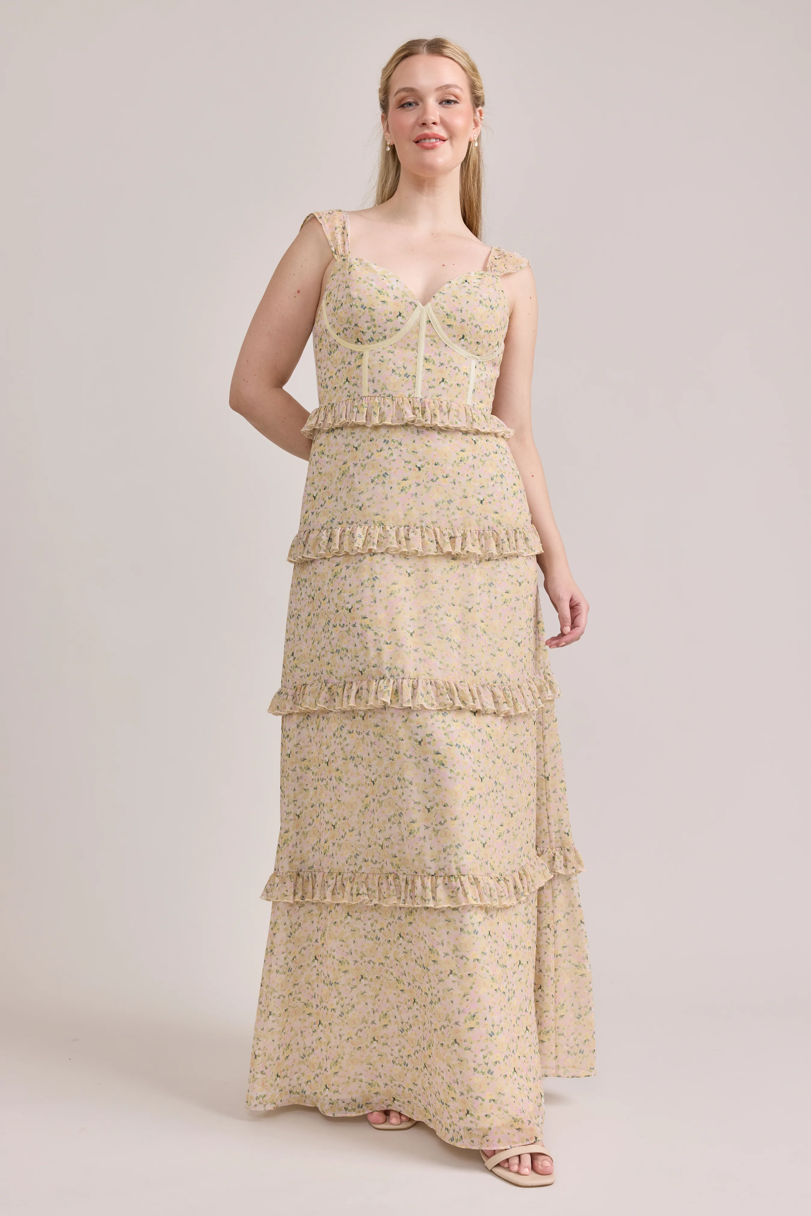 Sloane Chiffon Floral Print Dress | Made To Order - Image 63