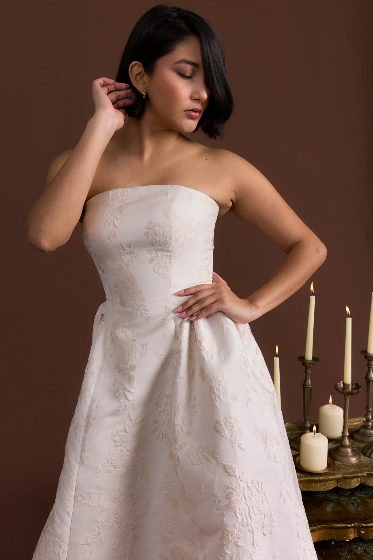 Sofia Jacquard Dress | Made To Order - Image 13