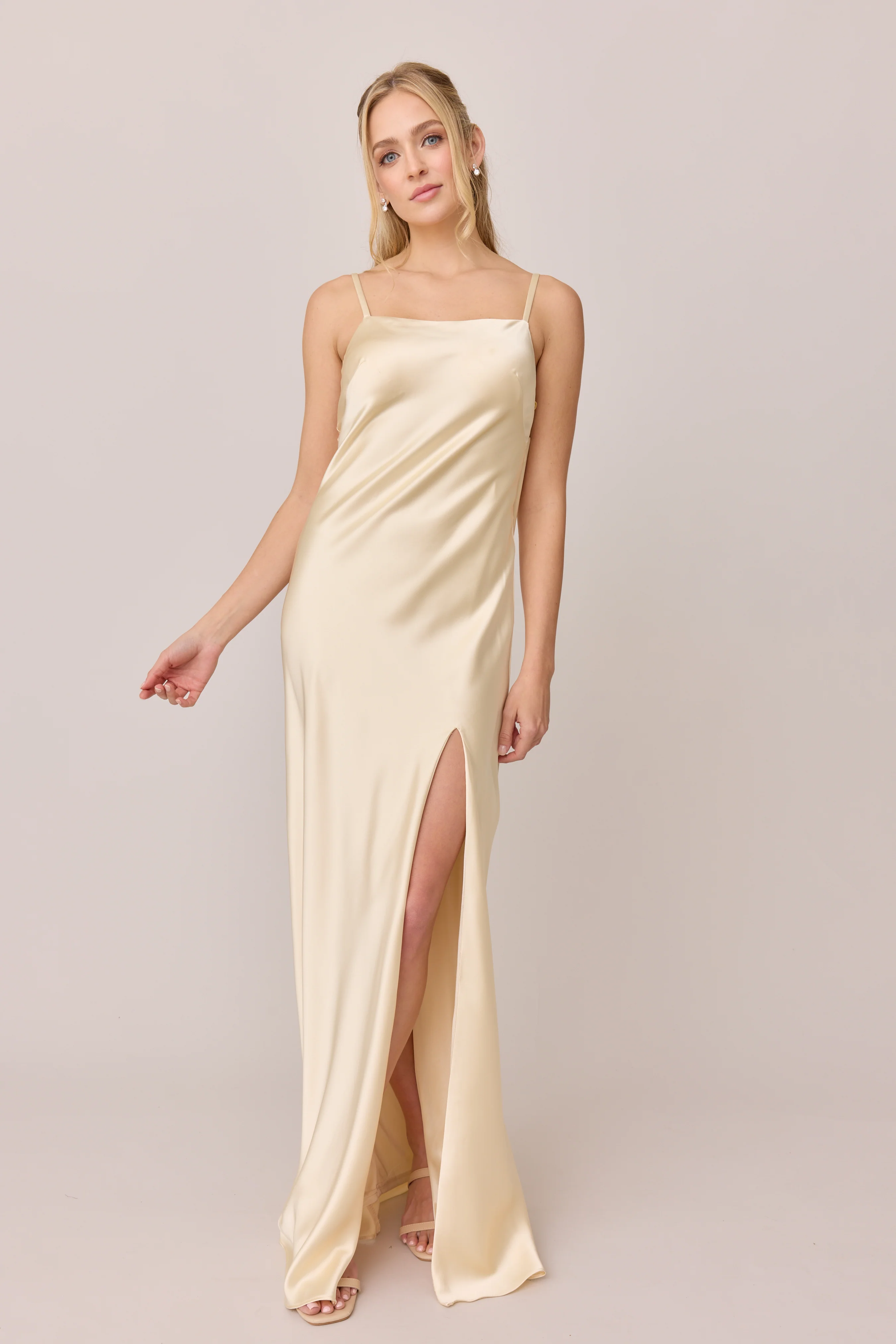 Steph Satin Dress | Made To Order - Image 158