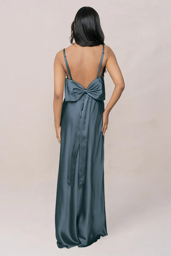 Steph Satin Dress | Made To Order - Image 36
