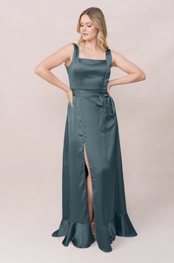Stevie Satin Dress | Made To Order - Image 103