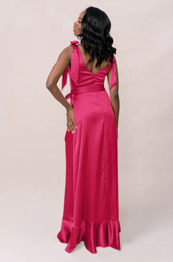 Stevie Satin Dress | Made To Order - Image 126