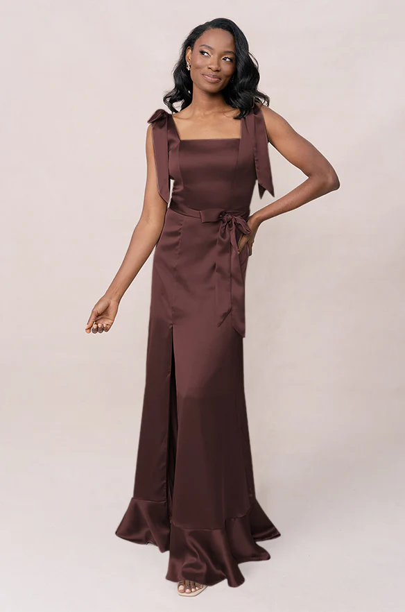 Stevie Satin Dress | Made To Order - Image 146