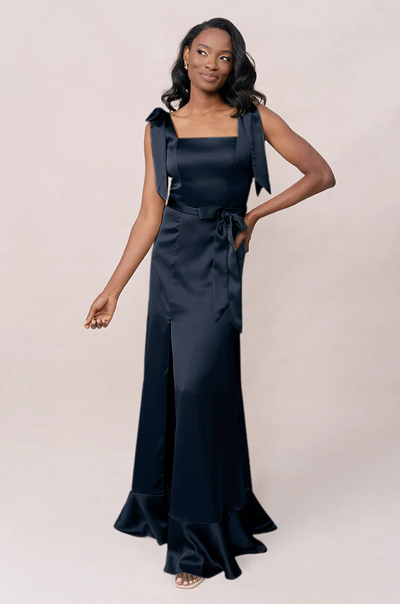 Stevie Satin Dress | Made To Order - Image 163