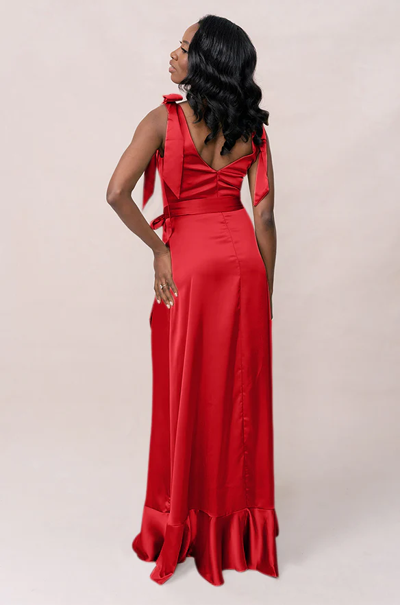 Stevie Satin Dress | Made To Order - Image 174