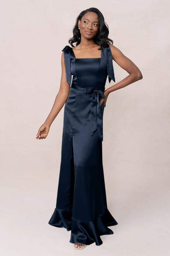 Stevie Satin Dress | Made To Order - Image 177