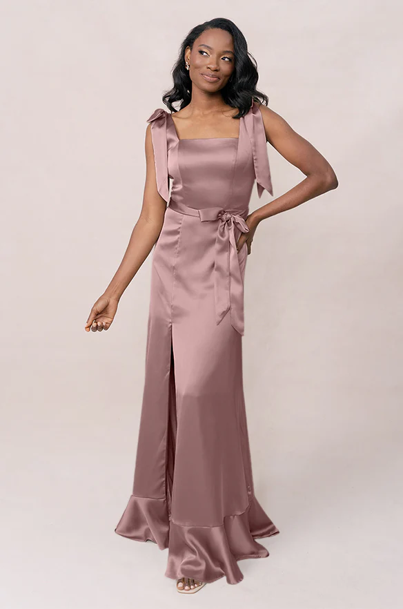 Stevie Satin Dress | Made To Order - Image 183