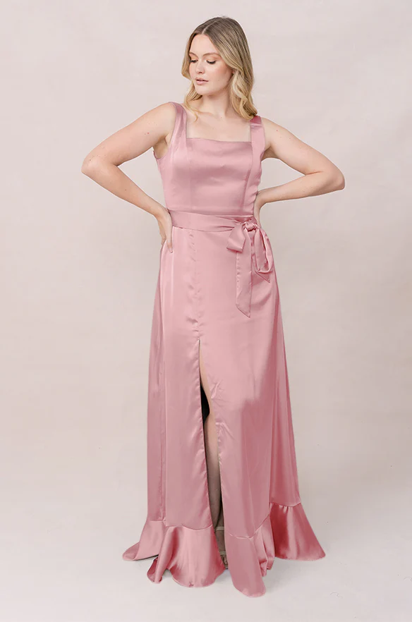 Stevie Satin Dress | Made To Order - Image 185