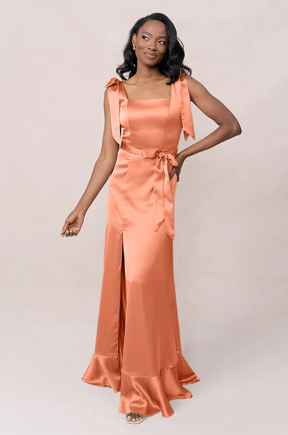 Stevie Satin Dress | Made To Order - Image 209