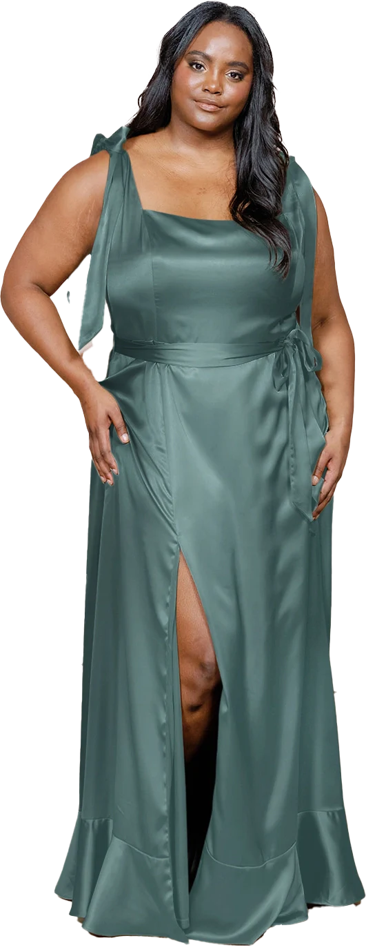 Stevie Satin Dress | Made To Order - Image 227