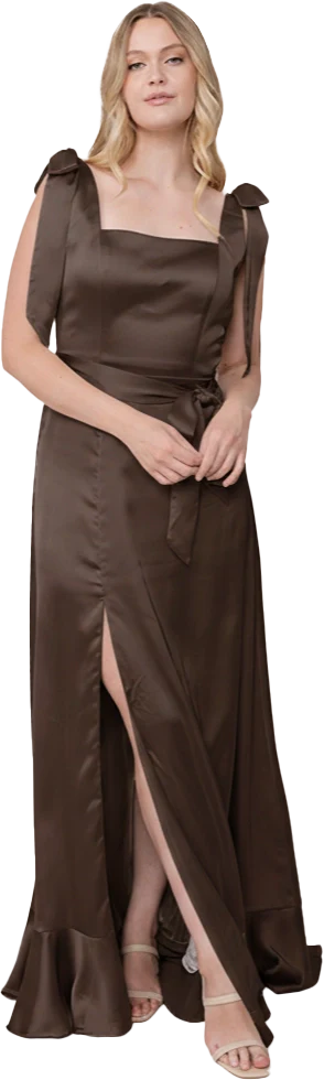 Stevie Satin Dress | Made To Order - Image 243