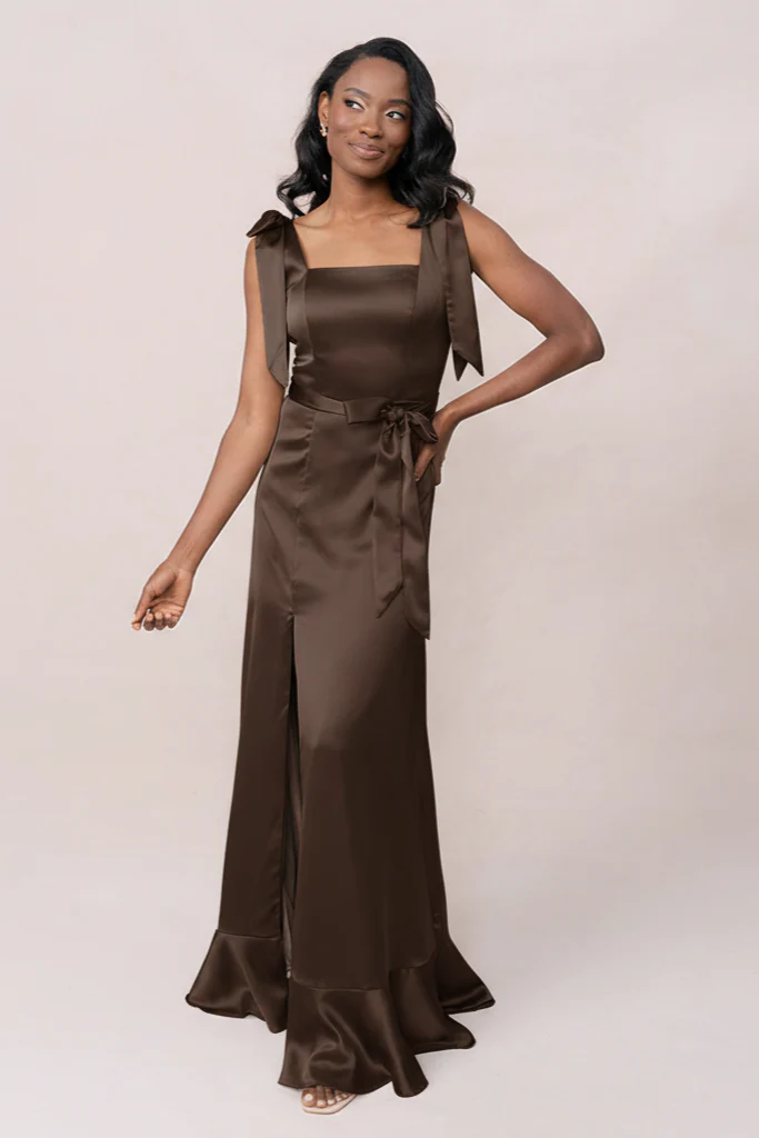Stevie Satin Dress | Made To Order - Image 244
