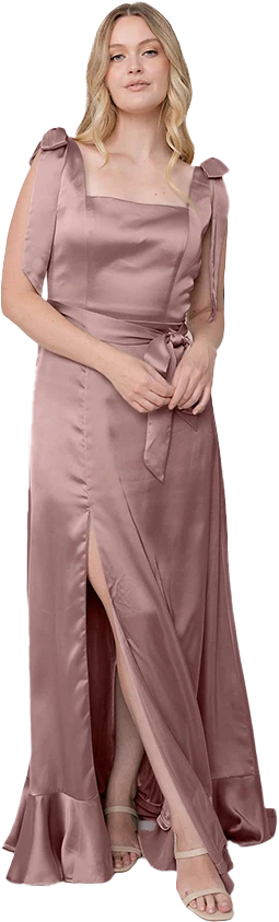 Stevie Satin Dress | Made To Order - Image 47