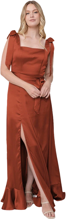 Stevie Satin Dress | Made To Order - Image 49