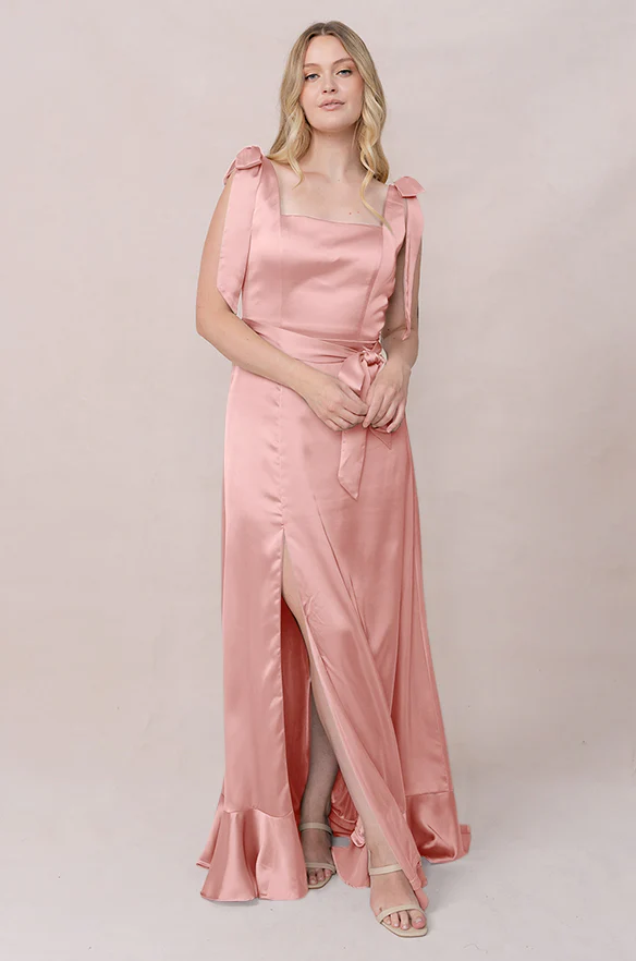 Stevie Satin Dress | Made To Order - Image 69