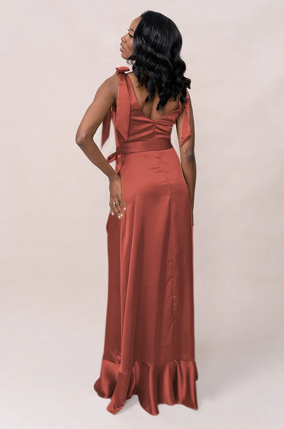 Stevie Satin Dress | Made To Order - Image 78