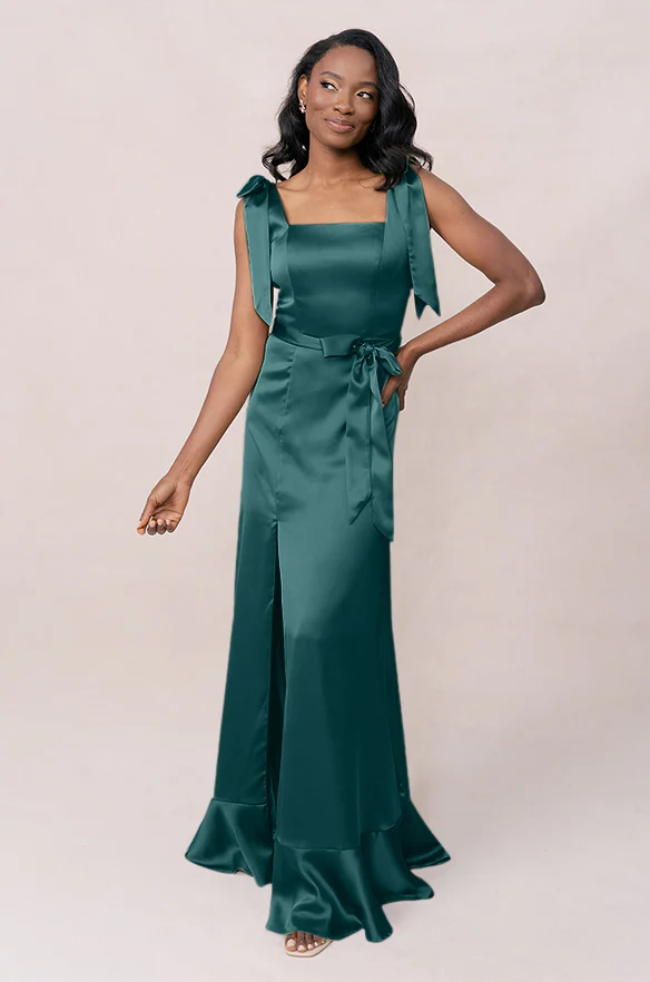 Stevie Satin Dress | Made To Order - Image 79