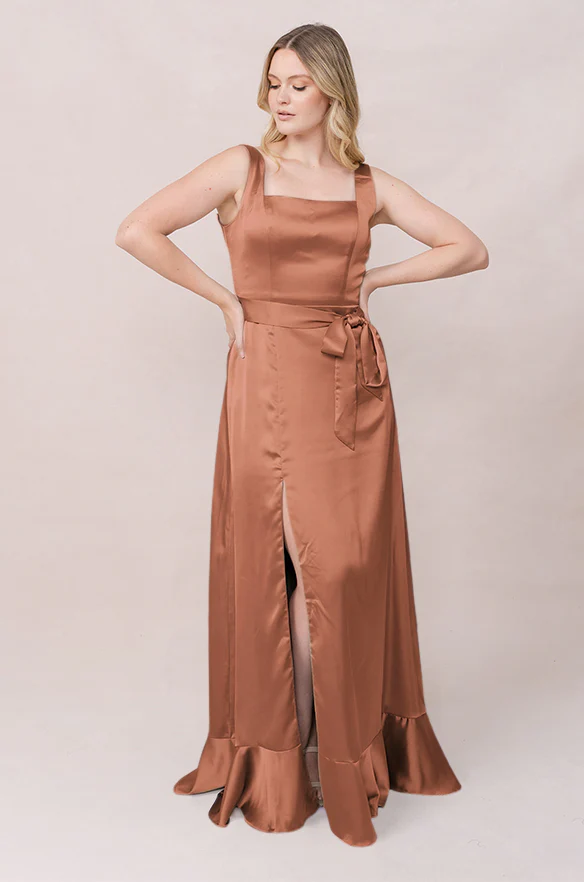 Stevie Satin Dress | Made To Order - Image 82