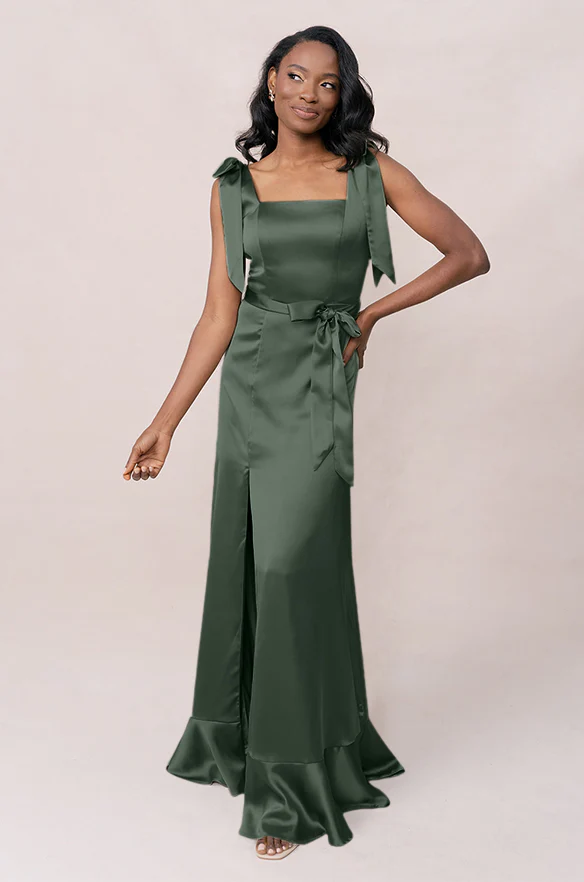 Stevie Satin Dress | Made To Order - Image 85