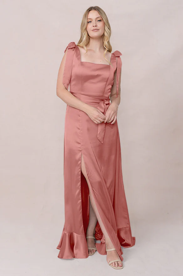 Stevie Satin Dress | Made To Order - Image 90