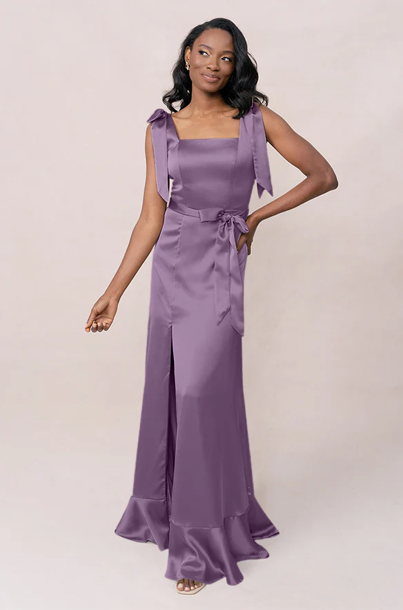 Stevie Satin Dress | Made To Order - Image 91