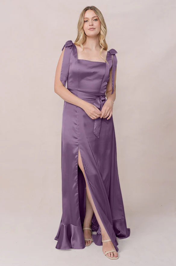 Stevie Satin Dress | Made To Order - Image 93