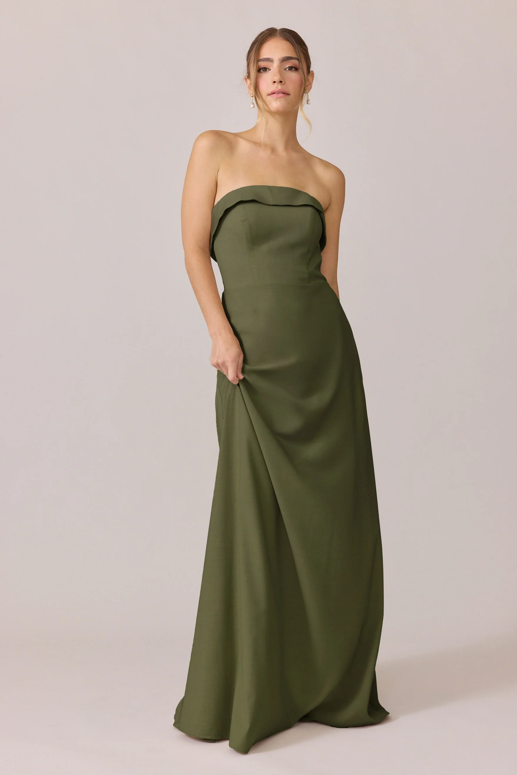Suiting Mega Swatch | Ready To Ship | Deep Olive - Image 3