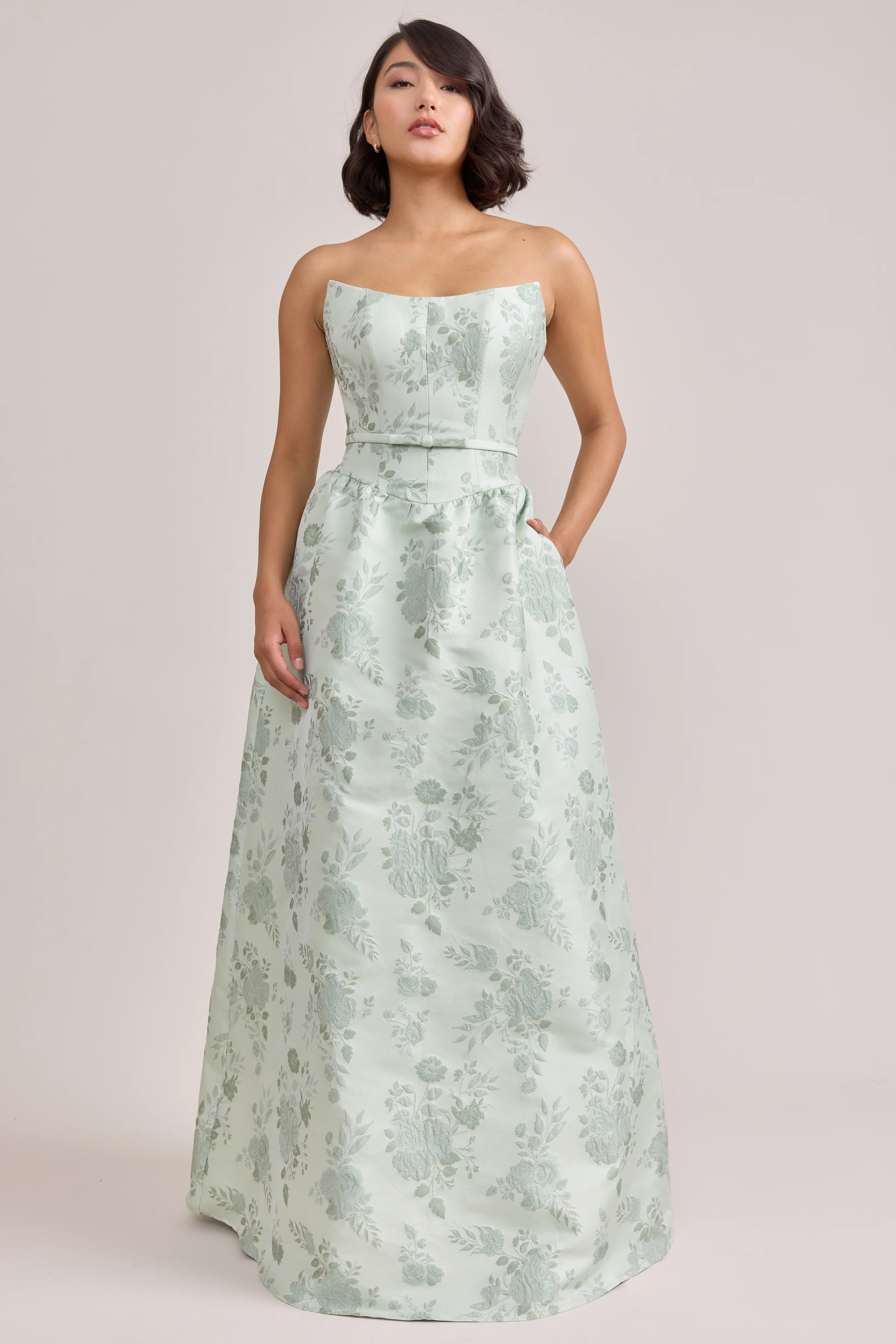Sutton Jacquard Dress | Made To Order - Image 24
