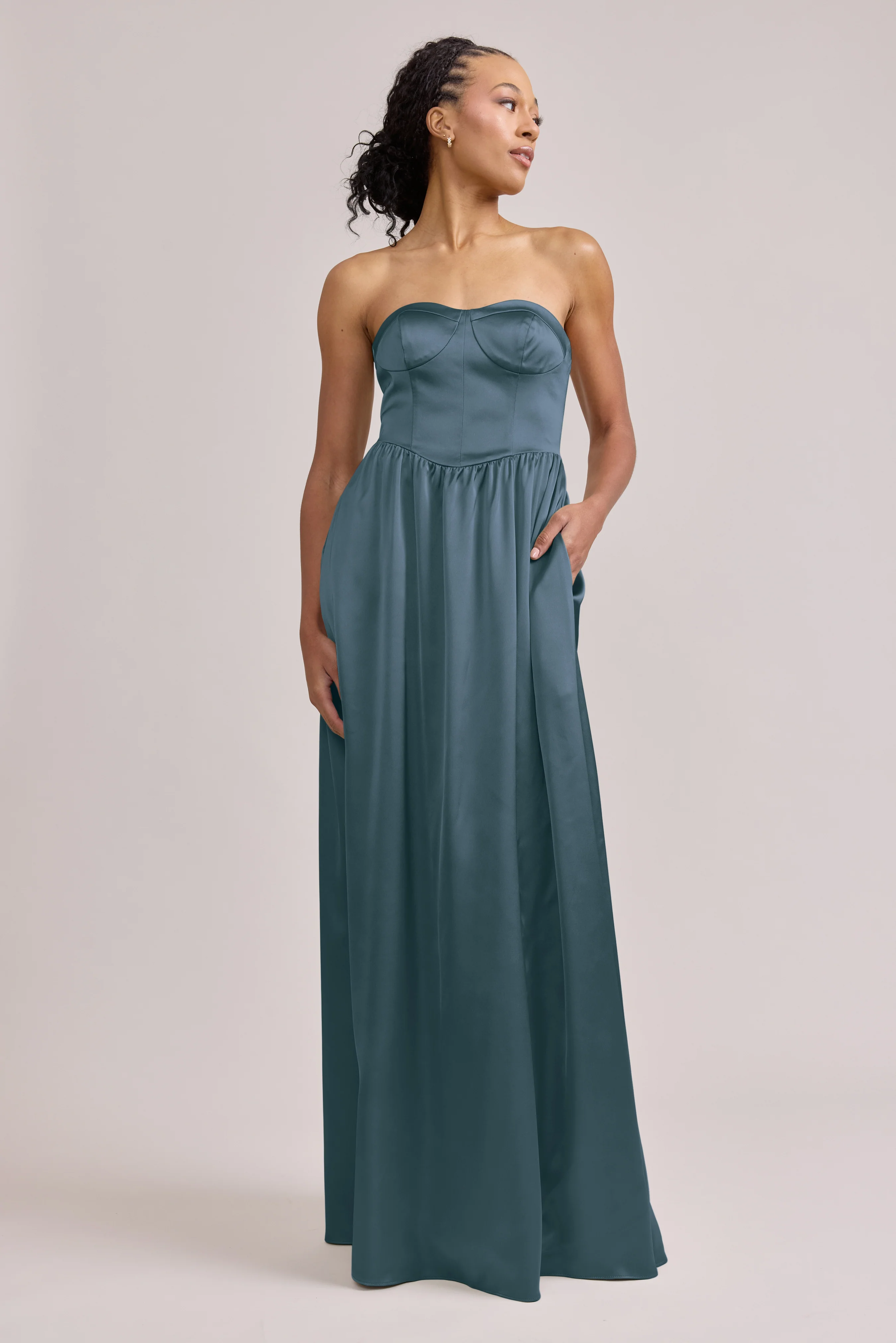 Sydney Satin Dress | Made To Order - Image 49