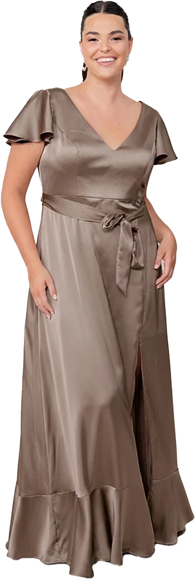 Thalia Satin Dress | Made To Order - Image 178