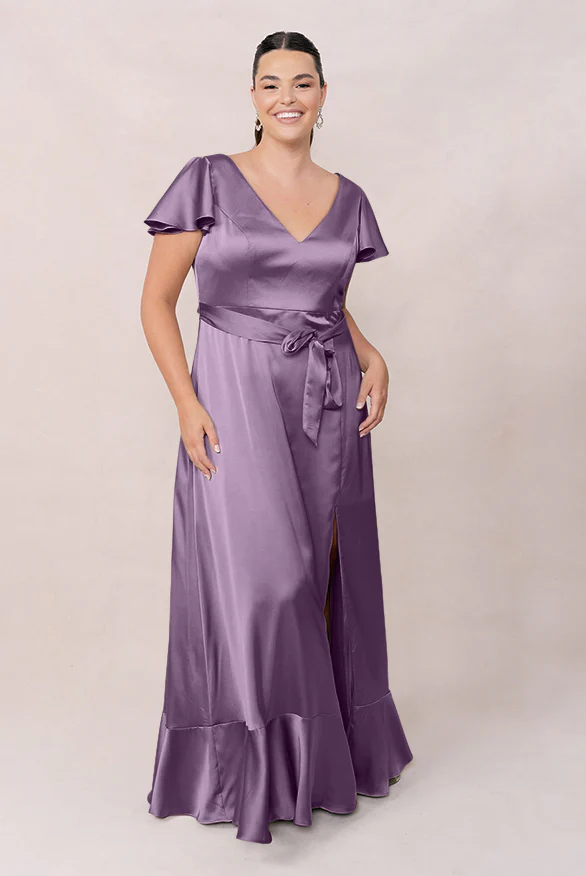 Thalia Satin Dress | Made To Order - Image 31