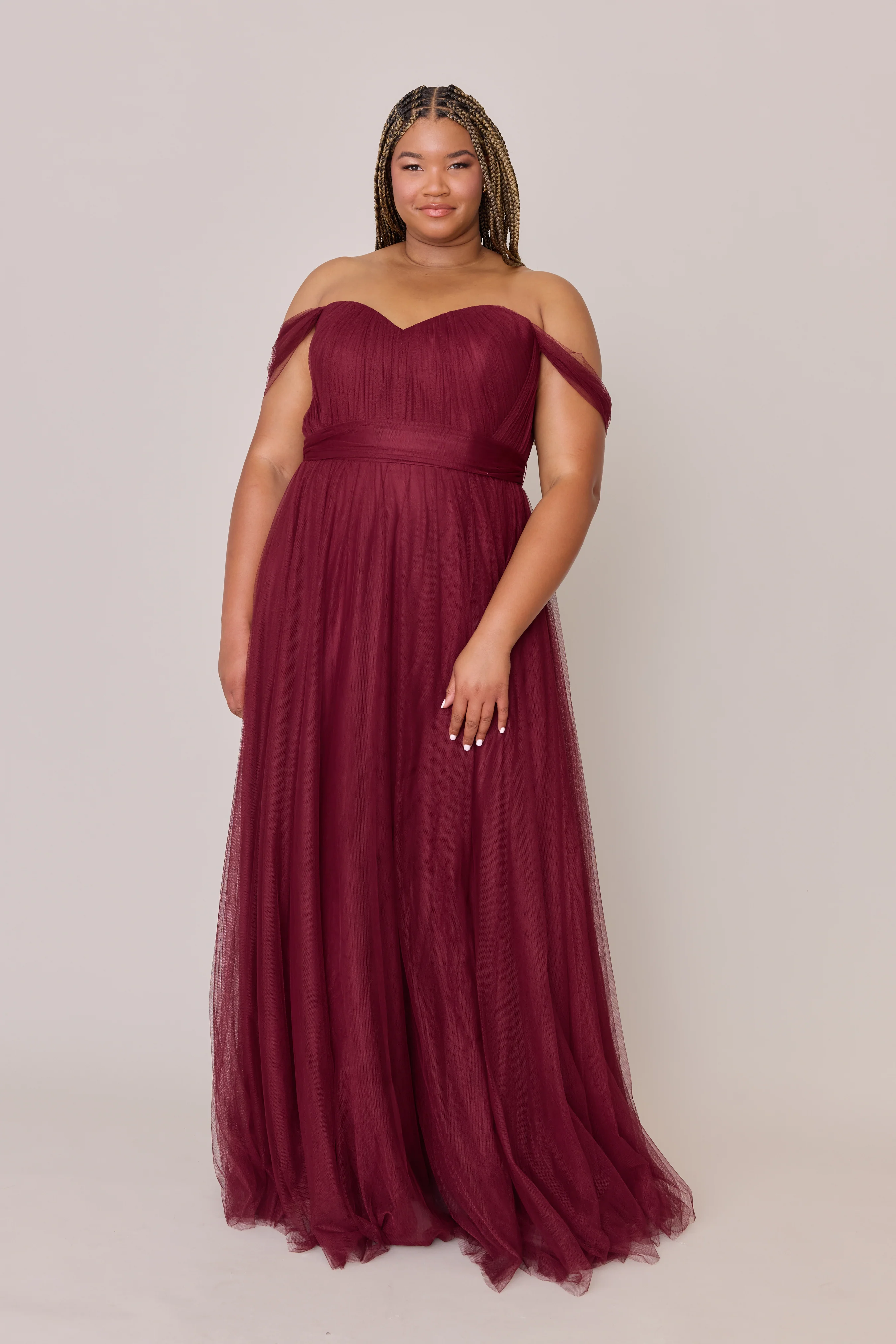 Tulle Mega Swatch | Ready To Ship | Cabernet - Image 2