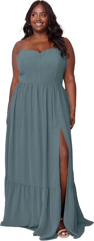 Valentina Chiffon Dress | Made To Order - Image 193