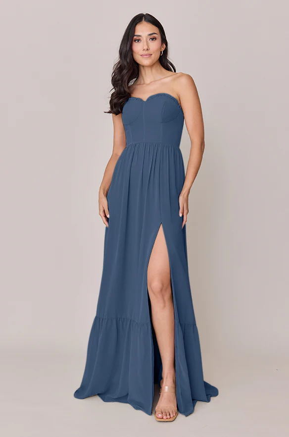 Valentina Chiffon Dress | Made To Order - Image 48