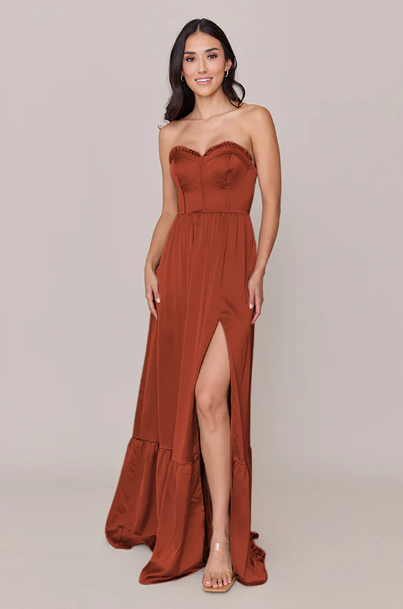 Valentina Satin Dress | Made To Order - Image 140