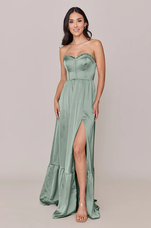 Valentina Satin Dress | Made To Order - Image 144