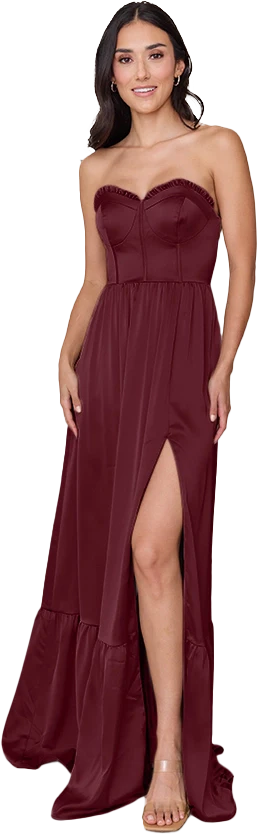 Valentina Satin Dress | Made To Order - Image 191