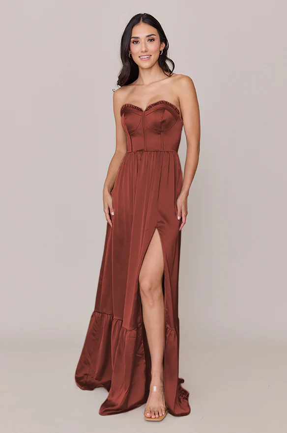 Valentina Satin Dress | Made To Order - Image 24